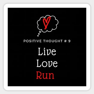 Live. Love. Run. Sticker